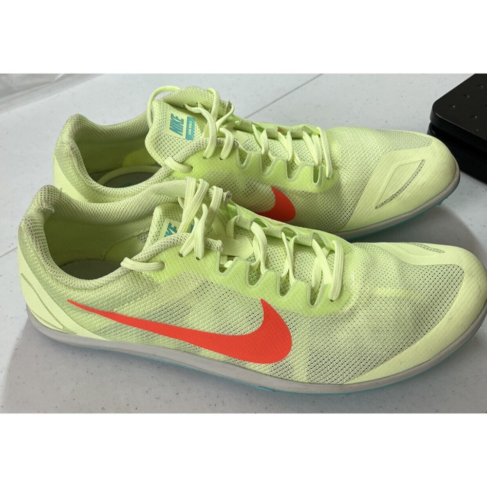 Nike Mens Size 10.5 Zoom Rival D Mens Running Cleats Shoes Green 907566-700 - Picture 2 of 10
